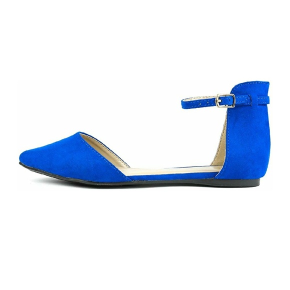 NIB Dream Pairs. Bright Blue Flats - Picture 3 of 8